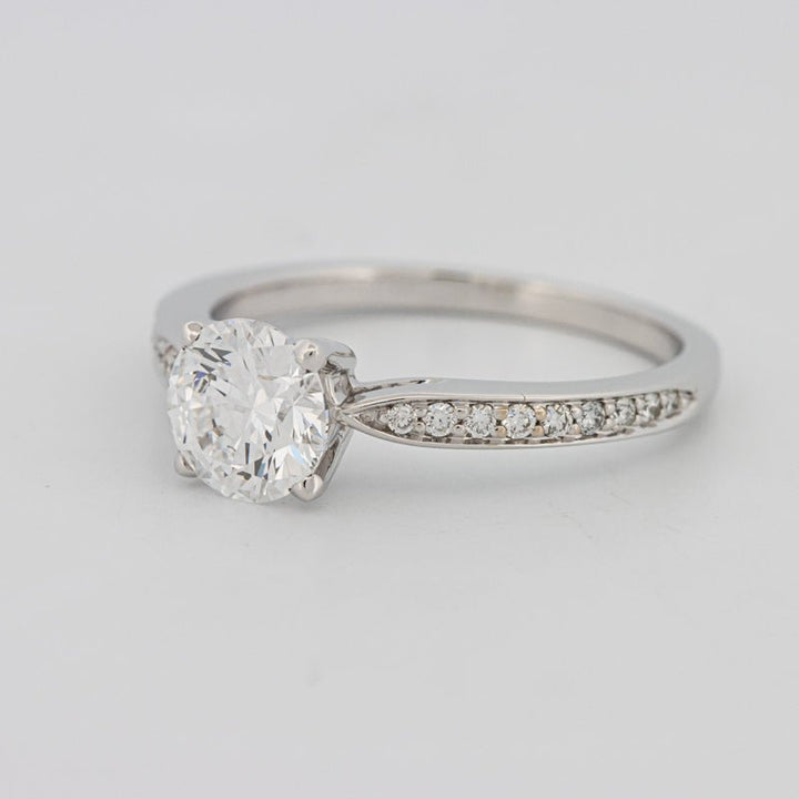 1 CT Round Pavé Solitaire (LG) - ZIZOV DIAMONDS
