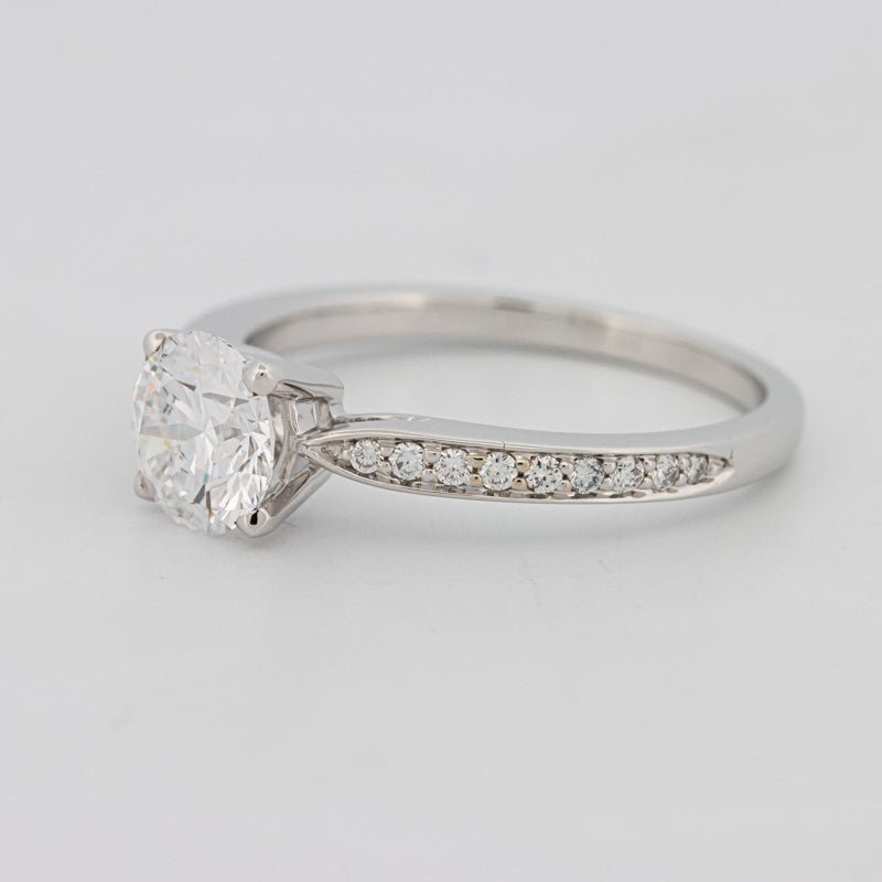 1 CT Round Pavé Solitaire (LG) - ZIZOV DIAMONDS