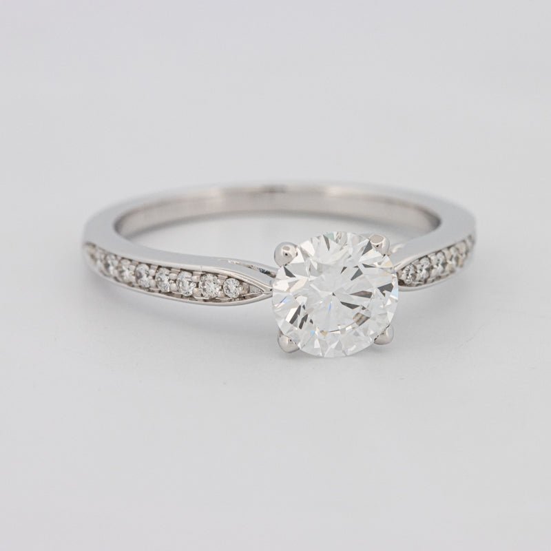 1 CT Round Pavé Solitaire (LG) - ZIZOV DIAMONDS