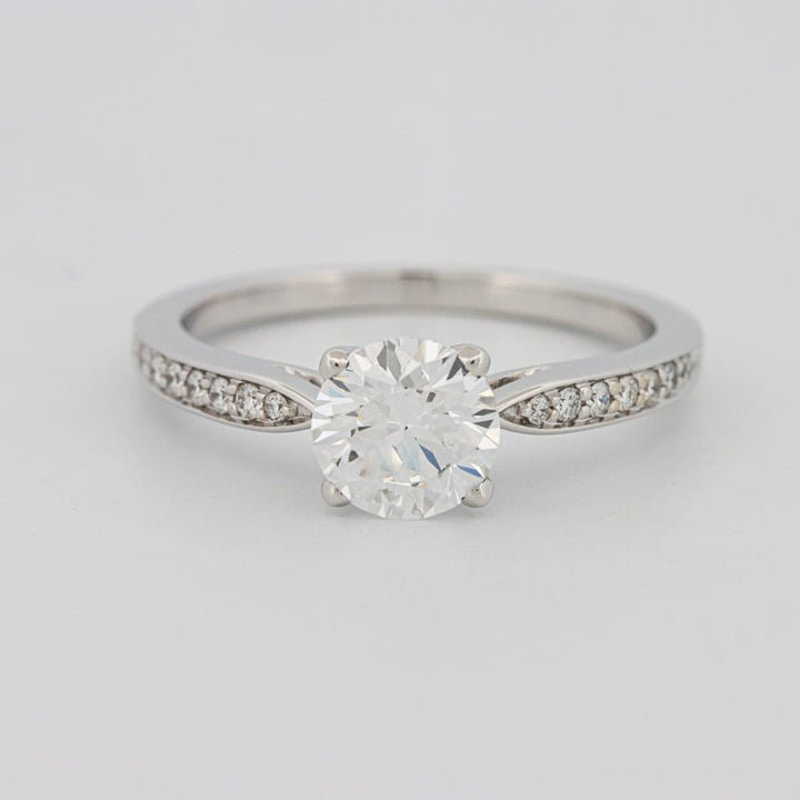 1 CT Round Pavé Solitaire (LG) - ZIZOV DIAMONDS