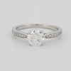 1 CT Round Pavé Solitaire (LG) - ZIZOV DIAMONDS