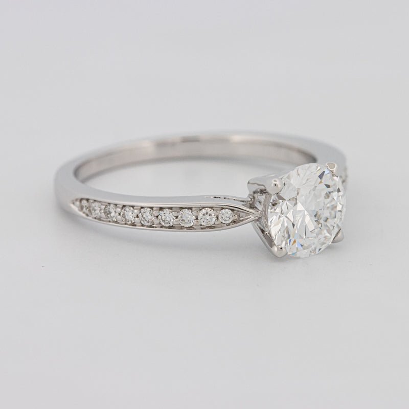 1 CT Round Pavé Solitaire (LG) - ZIZOV DIAMONDS
