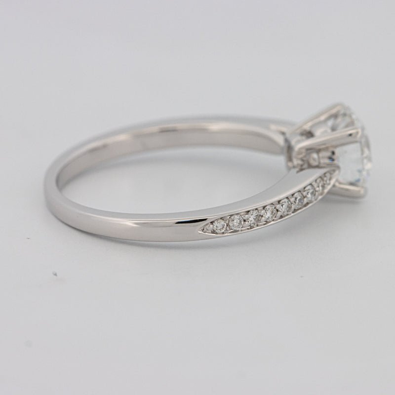 1 CT Round Pavé Solitaire (LG) - ZIZOV DIAMONDS