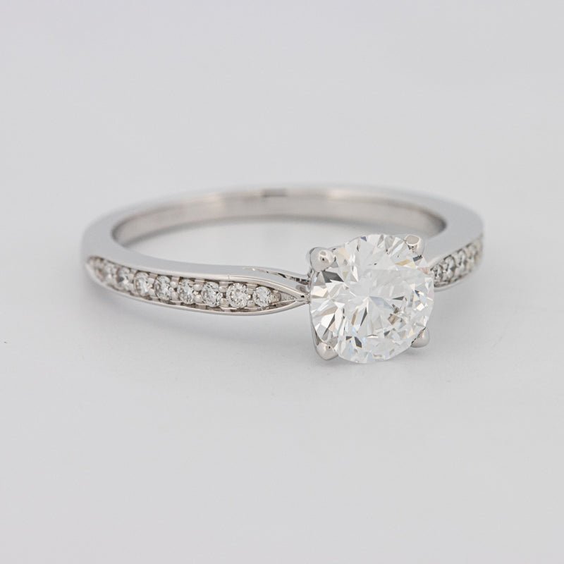 1 CT Round Pavé Solitaire (LG) - ZIZOV DIAMONDS