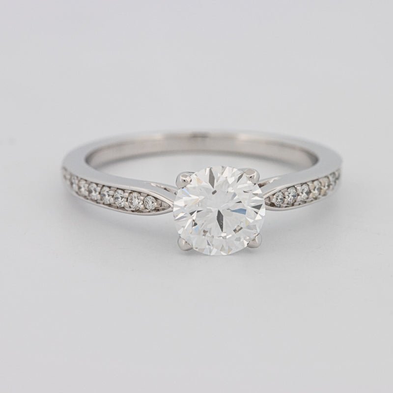 1 CT Round Pavé Solitaire (LG) - ZIZOV DIAMONDS