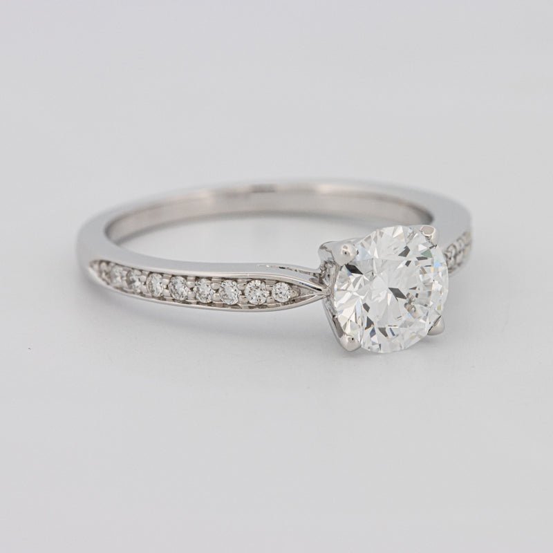 1 CT Round Pavé Solitaire (LG) - ZIZOV DIAMONDS