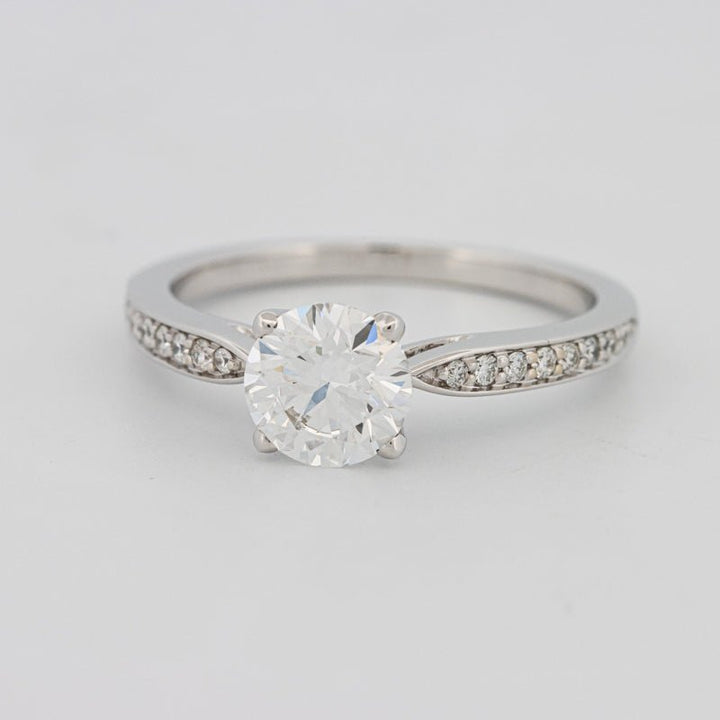 1 CT Round Pavé Solitaire (LG) - ZIZOV DIAMONDS