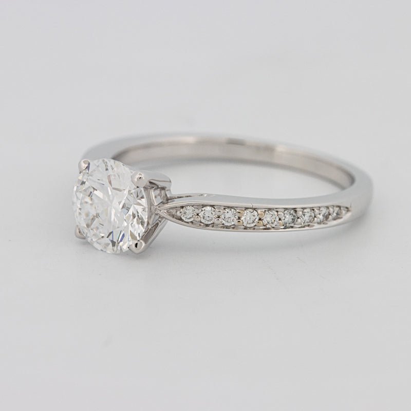 1 CT Round Pavé Solitaire (LG) - ZIZOV DIAMONDS