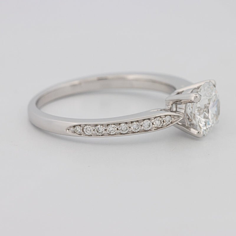1 CT Round Pavé Solitaire (LG) - ZIZOV DIAMONDS