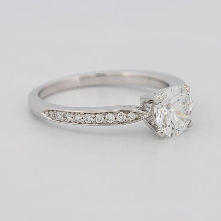 1 CT Round Pavé Solitaire (LG) - ZIZOV DIAMONDS