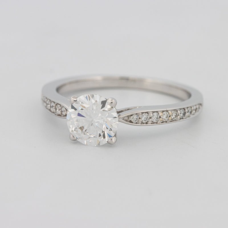 1 CT Round Pavé Solitaire (LG) - ZIZOV DIAMONDS