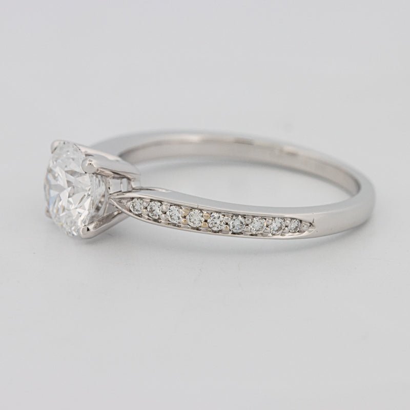 1 CT Round Pavé Solitaire (LG) - ZIZOV DIAMONDS