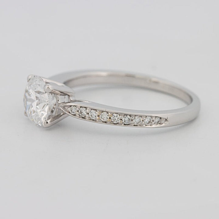 1 CT Round Pavé Solitaire (LG) - ZIZOV DIAMONDS