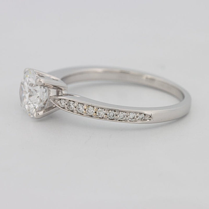 1 CT Round Pavé Solitaire (LG) - ZIZOV DIAMONDS