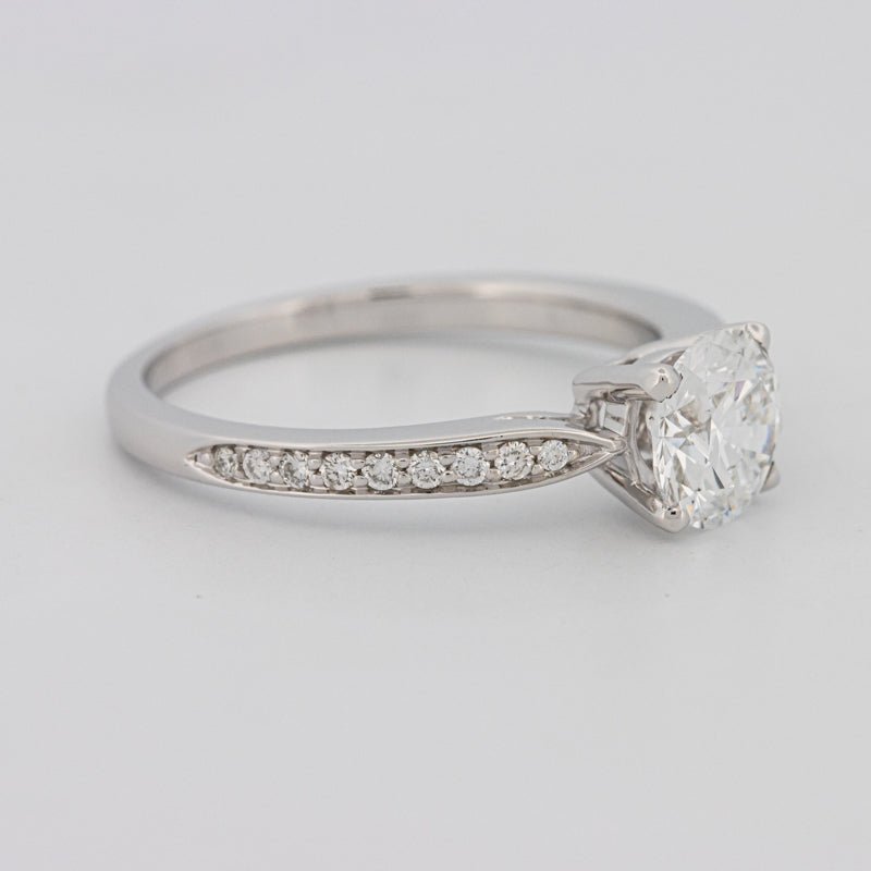 1 CT Round Pavé Solitaire (LG) - ZIZOV DIAMONDS