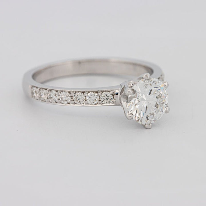 1 CT Round Solitaire Pavé (LG) - ZIZOV DIAMONDS
