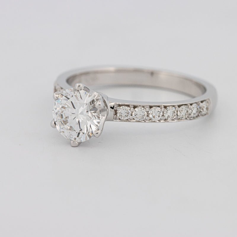1 CT Round Solitaire Pavé (LG) - ZIZOV DIAMONDS