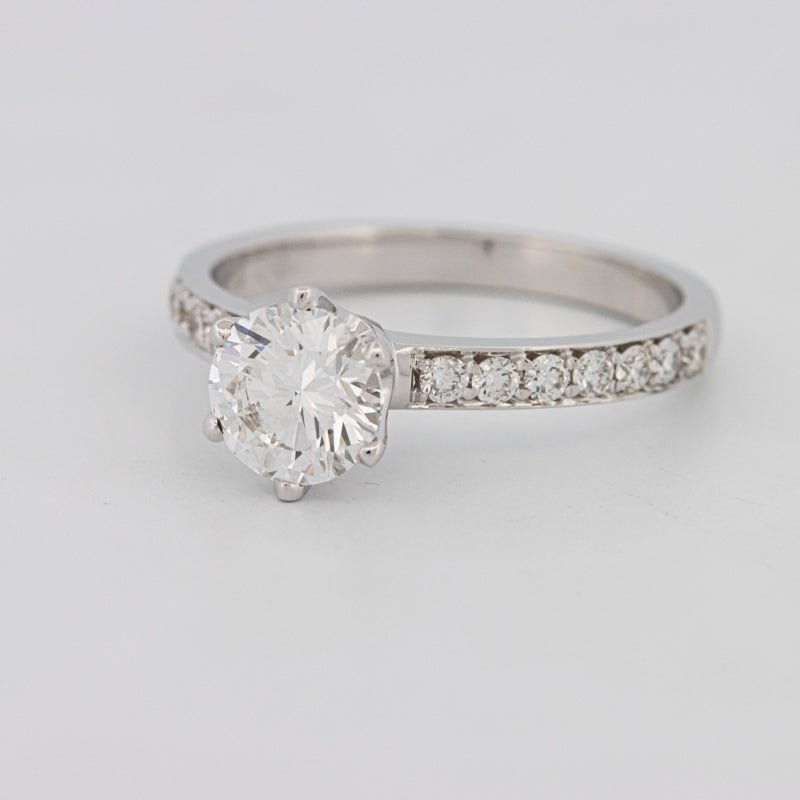 1 CT Round Solitaire Pavé (LG) - ZIZOV DIAMONDS
