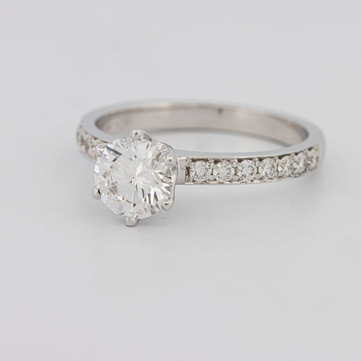 1 CT Round Solitaire Pavé (LG) - ZIZOV DIAMONDS