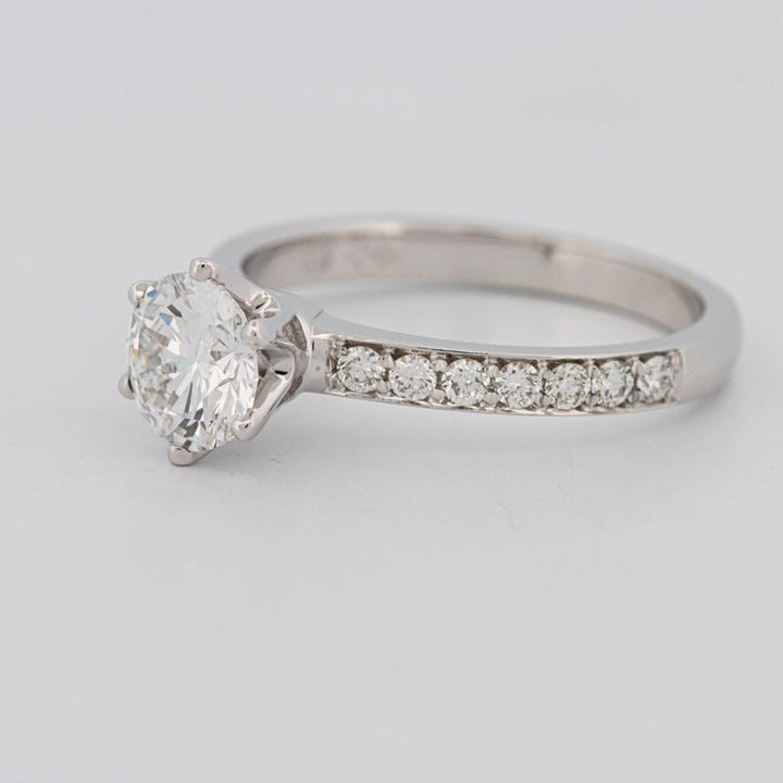 1 CT Round Solitaire Pavé (LG) - ZIZOV DIAMONDS