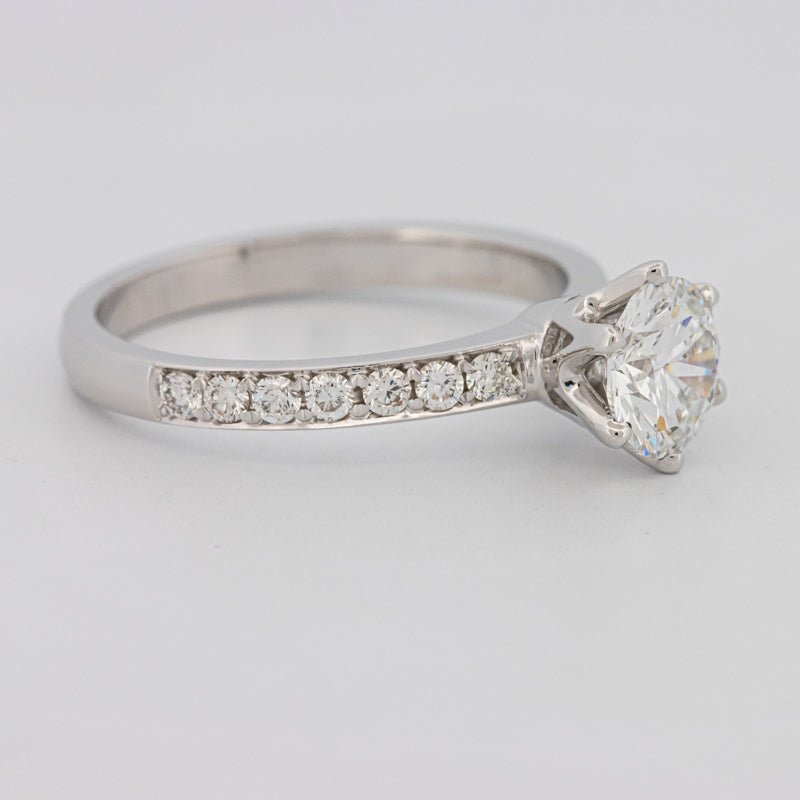 1 CT Round Solitaire Pavé (LG) - ZIZOV DIAMONDS