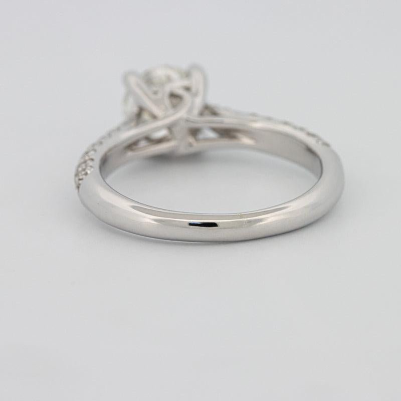 1 CT Round Solitaire Pave Ring - ZIZOV DIAMONDS