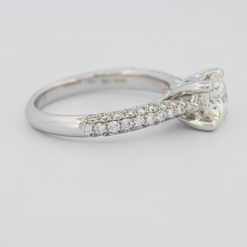 1 CT Round Solitaire Pave Ring - ZIZOV DIAMONDS
