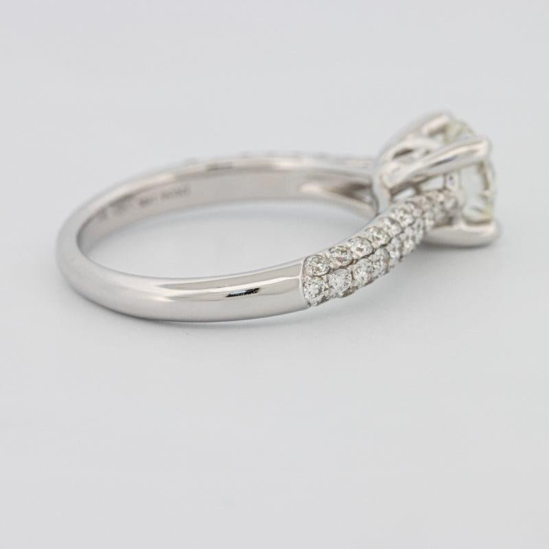 1 CT Round Solitaire Pave Ring - ZIZOV DIAMONDS