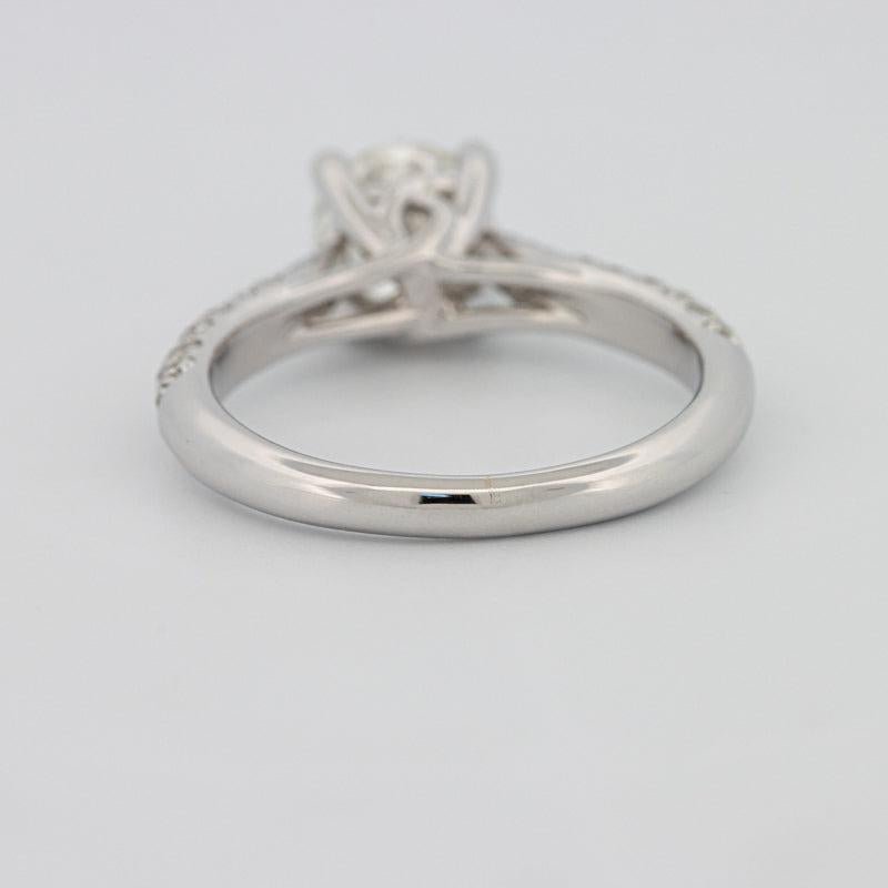 1 CT Round Solitaire Pave Ring - ZIZOV DIAMONDS