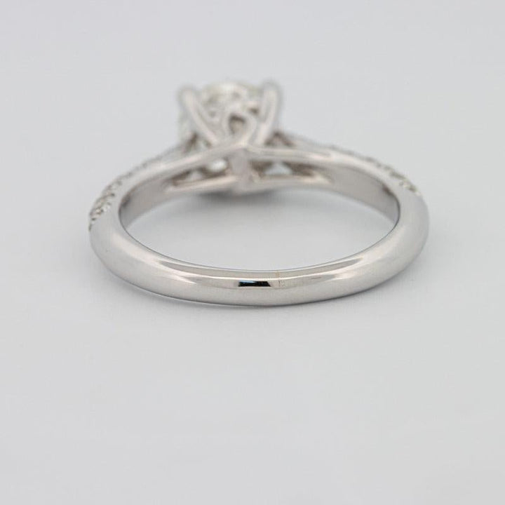 1 CT Round Solitaire Pave Ring - ZIZOV DIAMONDS