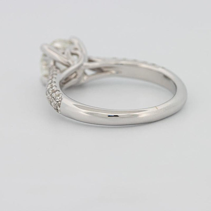 1 CT Round Solitaire Pave Ring - ZIZOV DIAMONDS