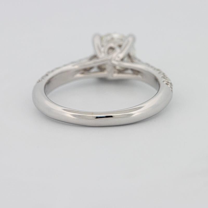 1 CT Round Solitaire Pave Ring - ZIZOV DIAMONDS