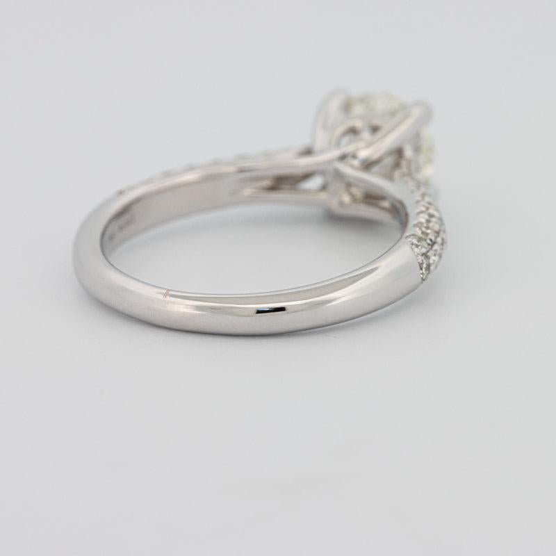 1 CT Round Solitaire Pave Ring - ZIZOV DIAMONDS