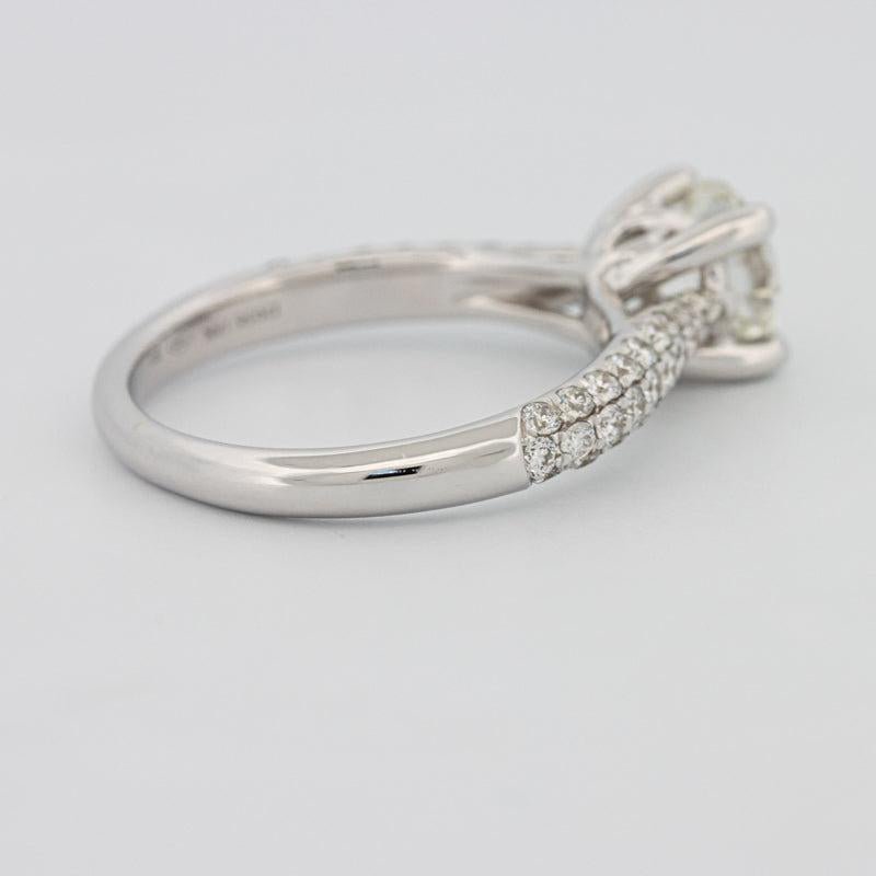 1 CT Round Solitaire Pave Ring - ZIZOV DIAMONDS