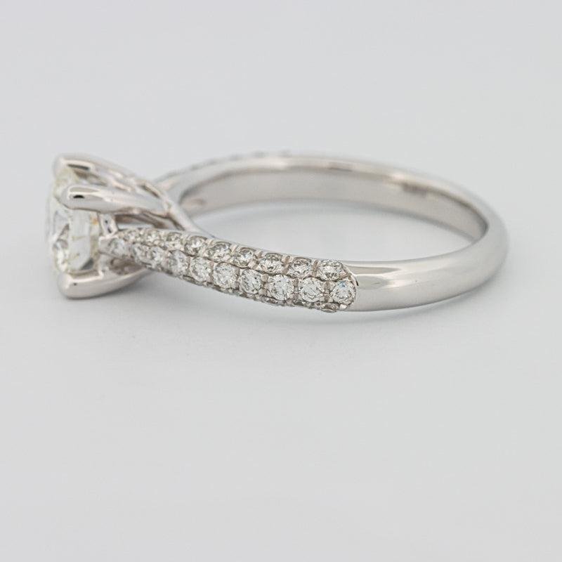 1 CT Round Solitaire Pave Ring - ZIZOV DIAMONDS