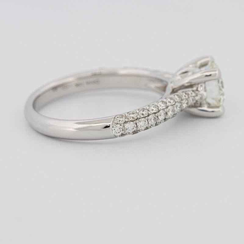 1 CT Round Solitaire Pave Ring - ZIZOV DIAMONDS