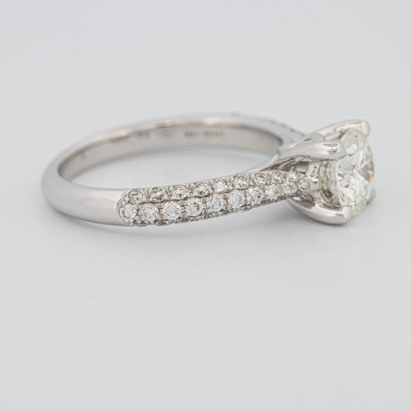 1 CT Round Solitaire Pave Ring - ZIZOV DIAMONDS