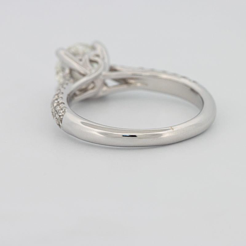 1 CT Round Solitaire Pave Ring - ZIZOV DIAMONDS