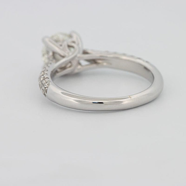 1 CT Round Solitaire Pave Ring - ZIZOV DIAMONDS