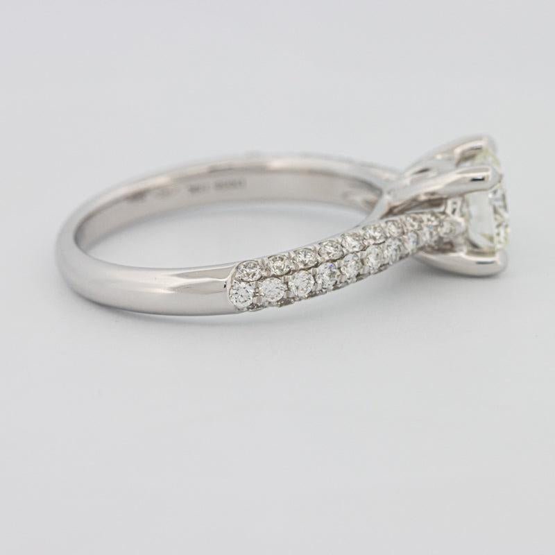 1 CT Round Solitaire Pave Ring - ZIZOV DIAMONDS