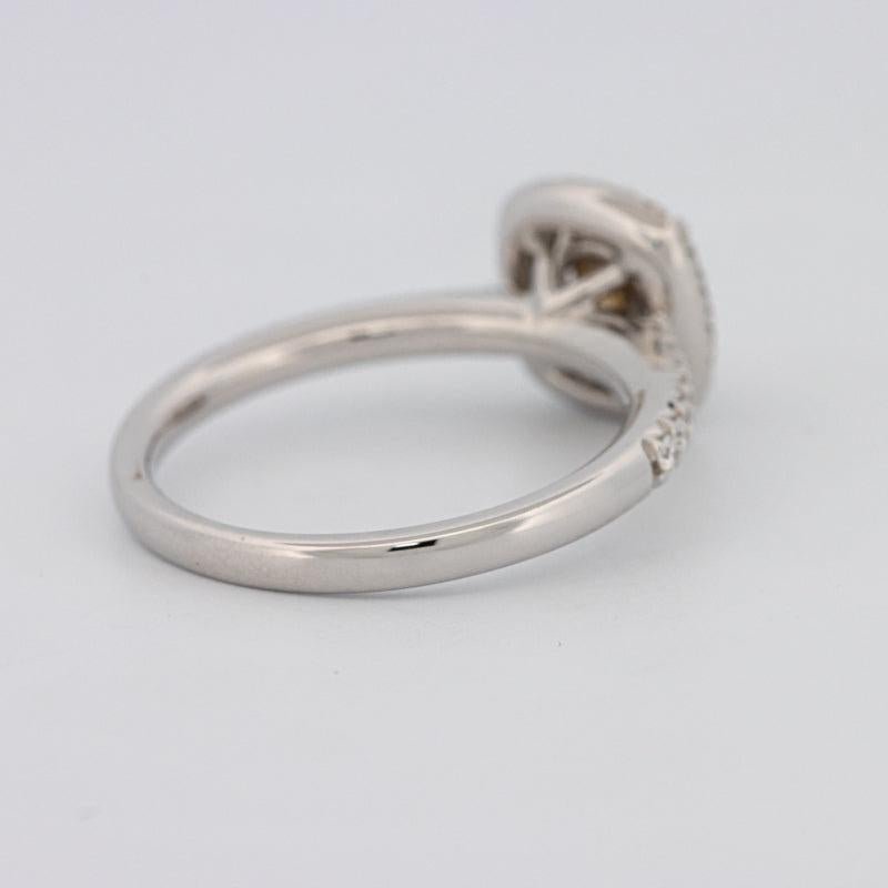 1 CT Square Radiant Fancy Brown Diamond Halo Ring - ZIZOV DIAMONDS