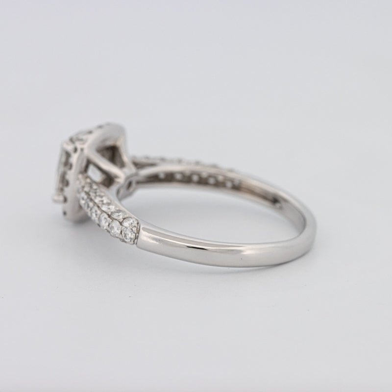 1 CT Square Radiant Halo Pavé Solitaire - ZIZOV DIAMONDS
