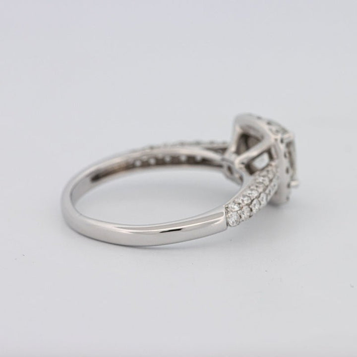 1 CT Square Radiant Halo Pavé Solitaire - ZIZOV DIAMONDS