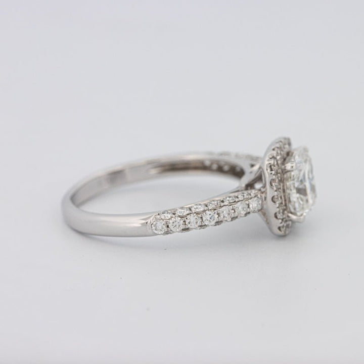 1 CT Square Radiant Halo Pavé Solitaire - ZIZOV DIAMONDS