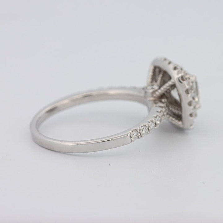 1 CT Square Radiant Halo Solitaire - ZIZOV DIAMONDS