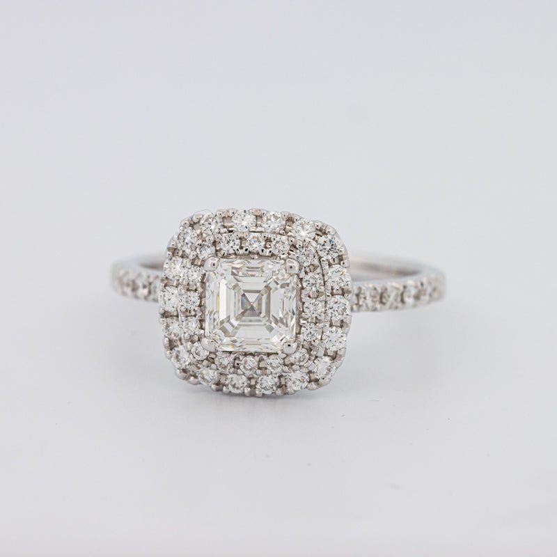 1 CT Square Radiant Halo Solitaire - ZIZOV DIAMONDS
