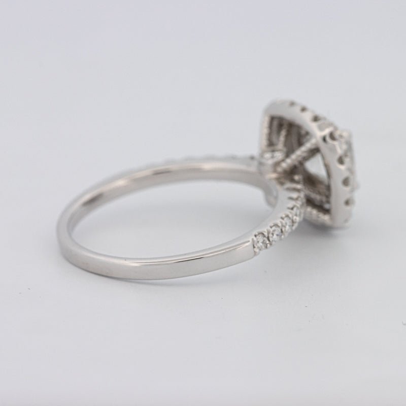 1 CT Square Radiant Halo Solitaire - ZIZOV DIAMONDS