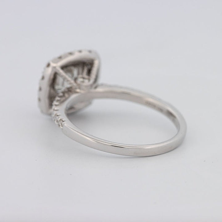 1 CT Square Radiant Halo Solitaire - ZIZOV DIAMONDS