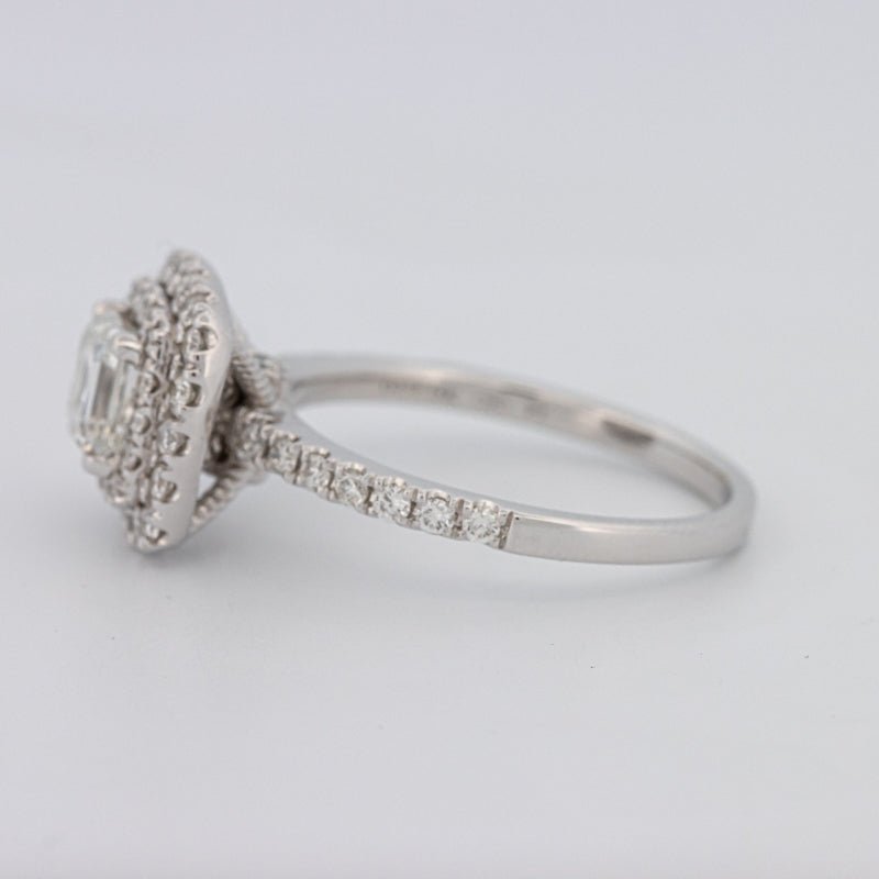 1 CT Square Radiant Halo Solitaire - ZIZOV DIAMONDS