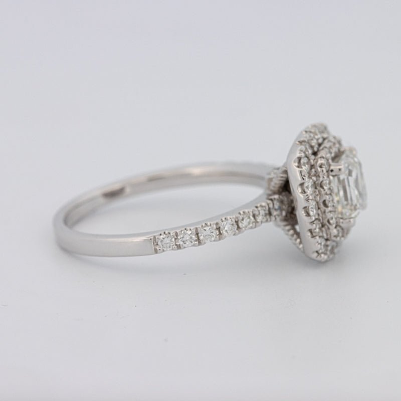 1 CT Square Radiant Halo Solitaire - ZIZOV DIAMONDS